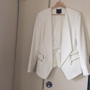 JM Studio Ivory Blazer with Gold Detailing